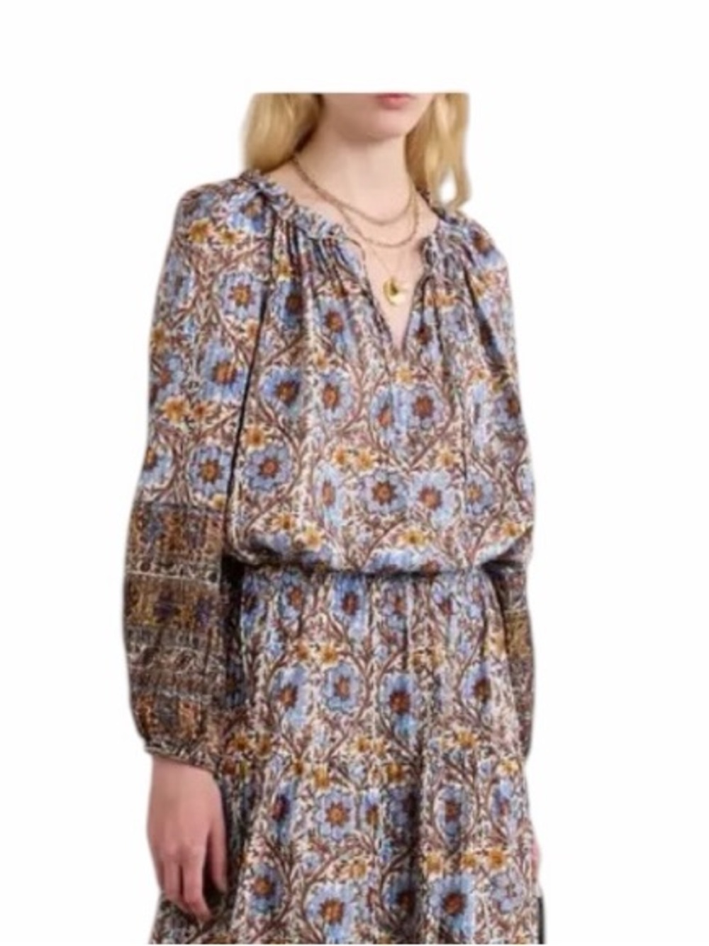 Ulla Johnson Silvia Floral Print Blouse Size 8